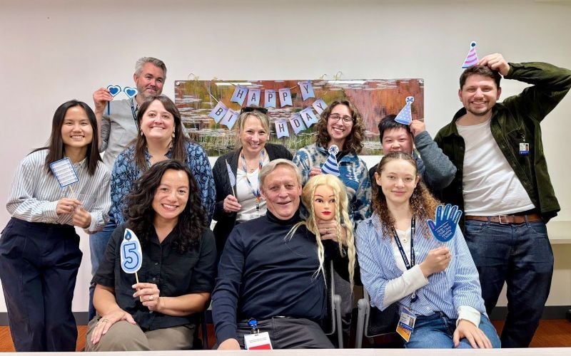 Lab 5 year gathering group photo